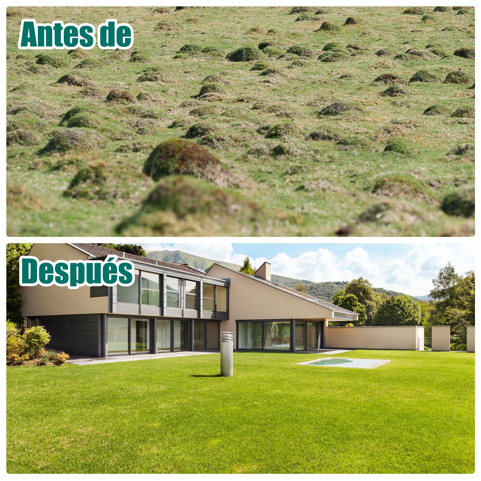 HYCHIKA BETTER TOOLS FOR BETTER LIFE - Rastrillo nivelador de césped