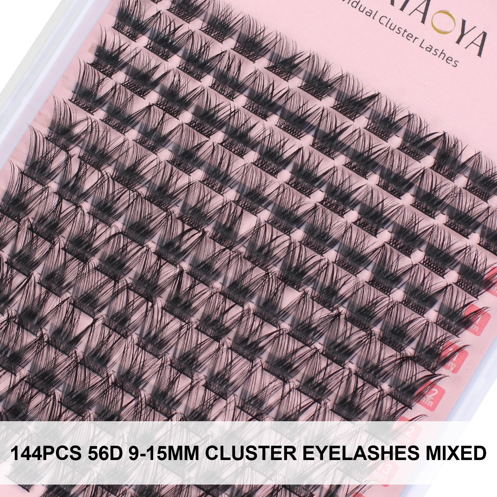 LYMYBETY 168Pcs Individual Eyelashes Kit D Curl 10-18mm Lash Clusters with Lash Bond & Seal & Remover &Tweezers DIY Eyelash Extensions for DIY at Home (T02 KIT - Image 2