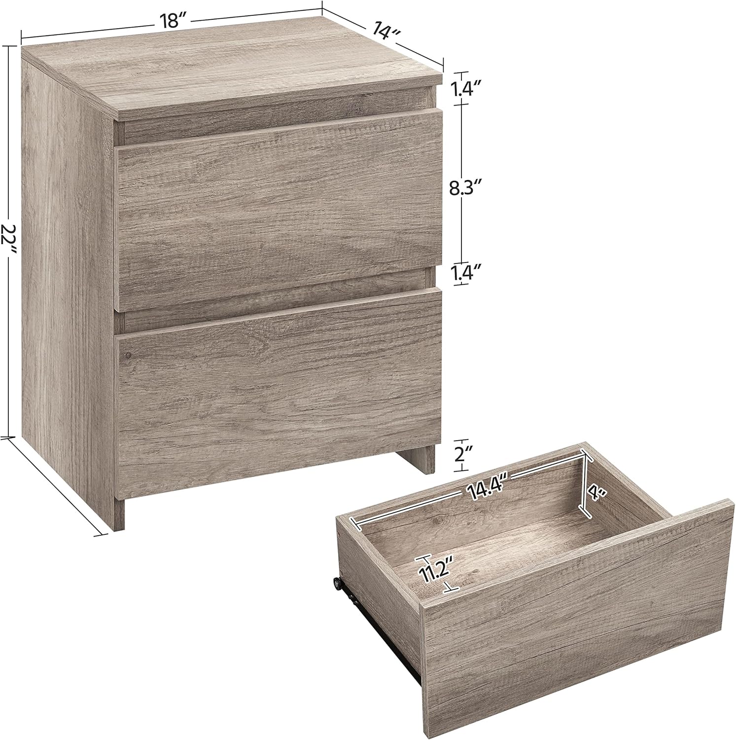 Topeakmart Lift Top Coffee Table with 2PCS End Table, 3 Piece Living Room Table Set, Side Tables with 2 Drawers, Rustic Lift Up Coffee Table with End Table Set of 2 Gray : Home & Kitchen