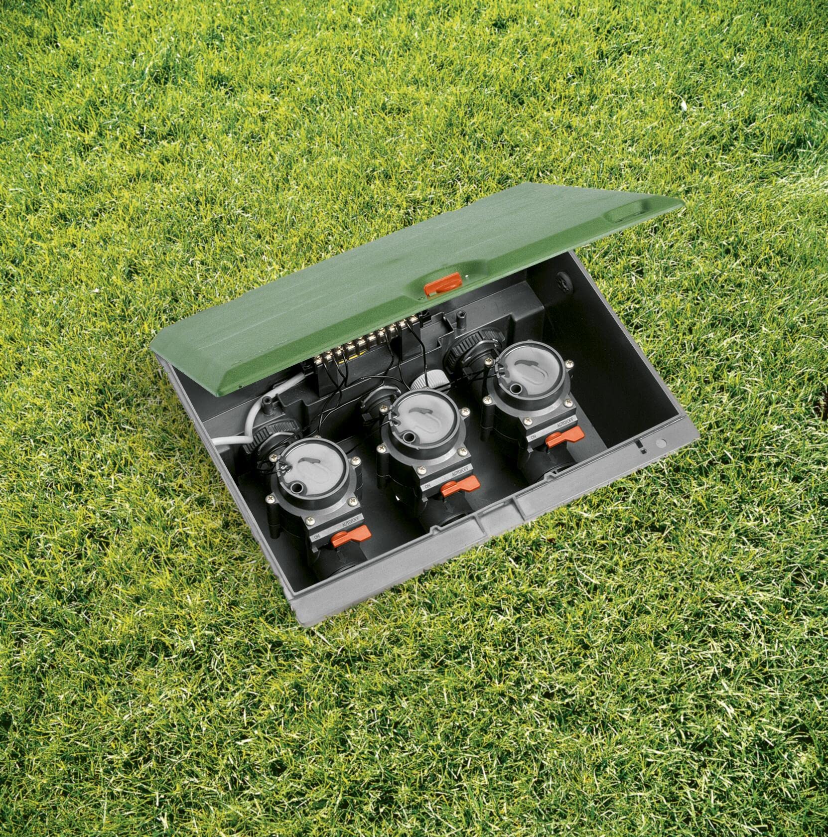 Gardena Valvola cordless 9 V: Per il controllo automatico dell'irrigazione, senza fili, apertura e chiusura manuale della valvola (1251-20)