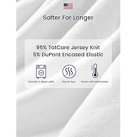 TotAha Premium Stretchy Crib Sheets (2-Pack)-Hypoallergenic, Silky Comfort, Buttery Soft, Calming Effect, All-Season Jersey-Knit Sheets, 9\'\' Extra Deep Pocket (Colorful Flora & Blue Flowers)