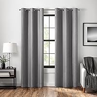 Vista 13 de Eclipse Welwick Magnitech - Cortina 100 % opaca con ojales, cierre magnético sin costuras para dormitorio, sala de estar o guardería, 63 pulgadas