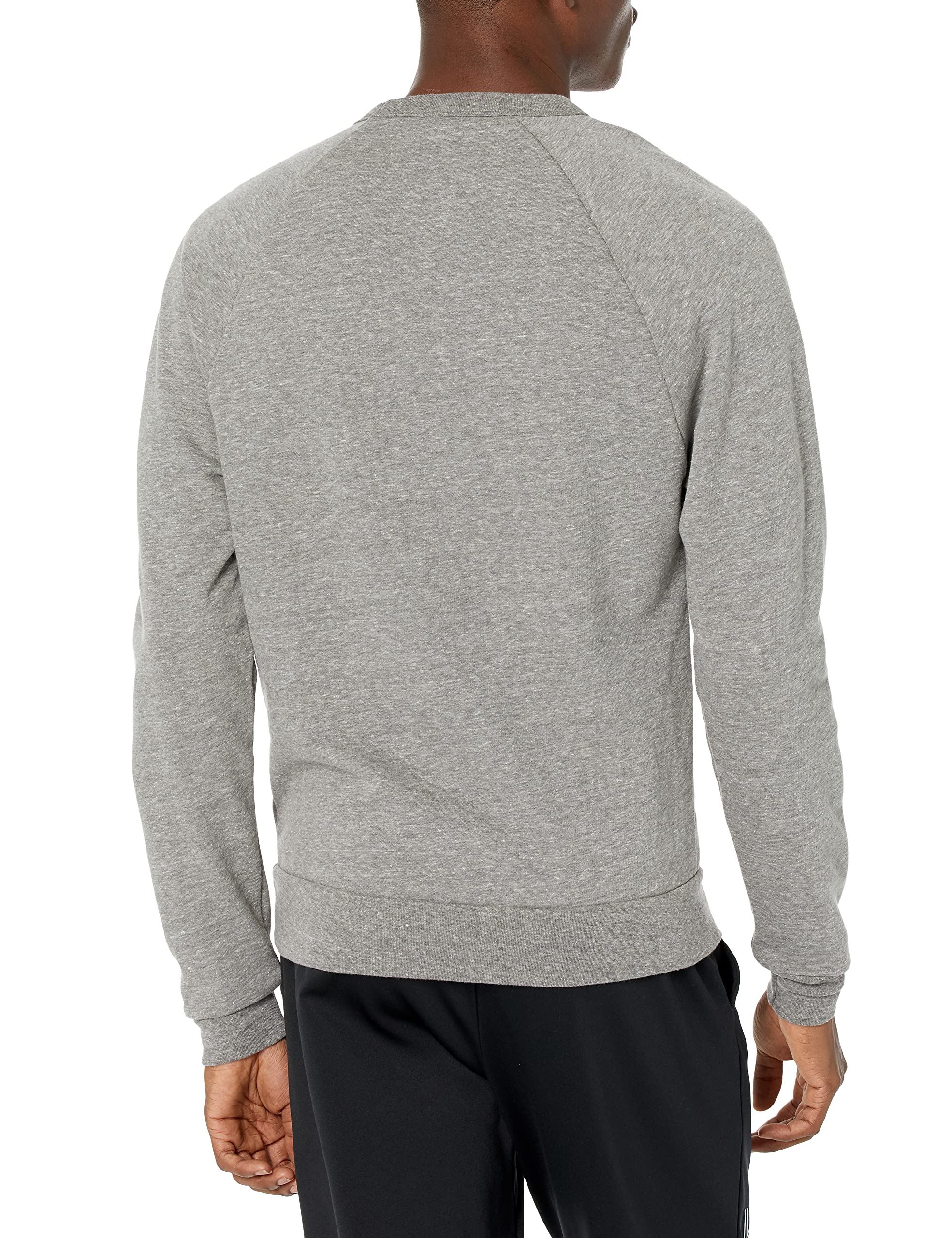 Blue 84 Men's West Virginia Mountaineers Tri-Blend Crewneck Sweatshirt Vintage Icon Heather Grey, Grey, X-Large