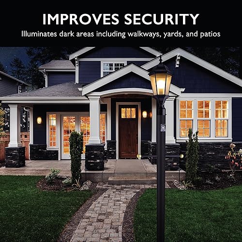 Vista 84 de Design House 502211 Base de pilar de linterna exteriores, color negra