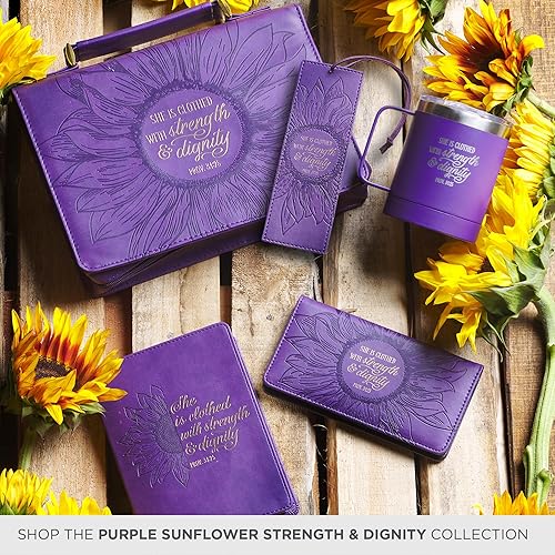 Miniatura 202 de Christian Art Gifts - Separador de piel sintética con cinta de satén y verso bíblico inspirador para mujeres y hombres, Marrón - Proverbios 31 Mujer