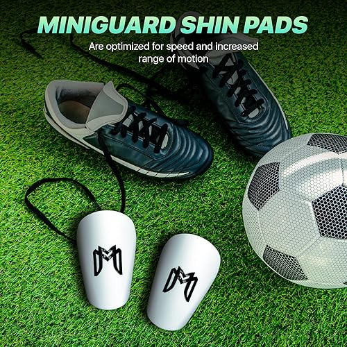 Miniatura 4 de MiniGuards - Minitaure - Espinilleras para jugadores de fútbol, espinilleras pequeñas para hombres, mujeres, adolescentes, espinilleras Minitaure de