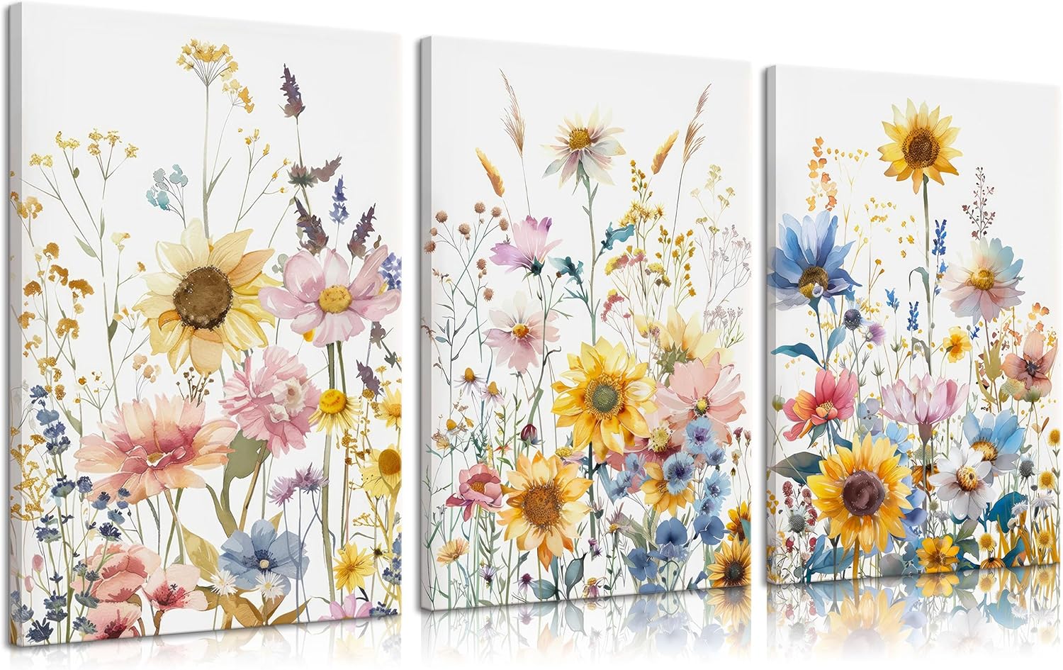 3pcs Black Abstract Floral Botanical Canvas Wall Art Boho Minimalist Flower Posters Prints Paintings Black And Beige Modern Wall Decor Pictures for Farmhouse Bedroom Living Room Decorate Unframed