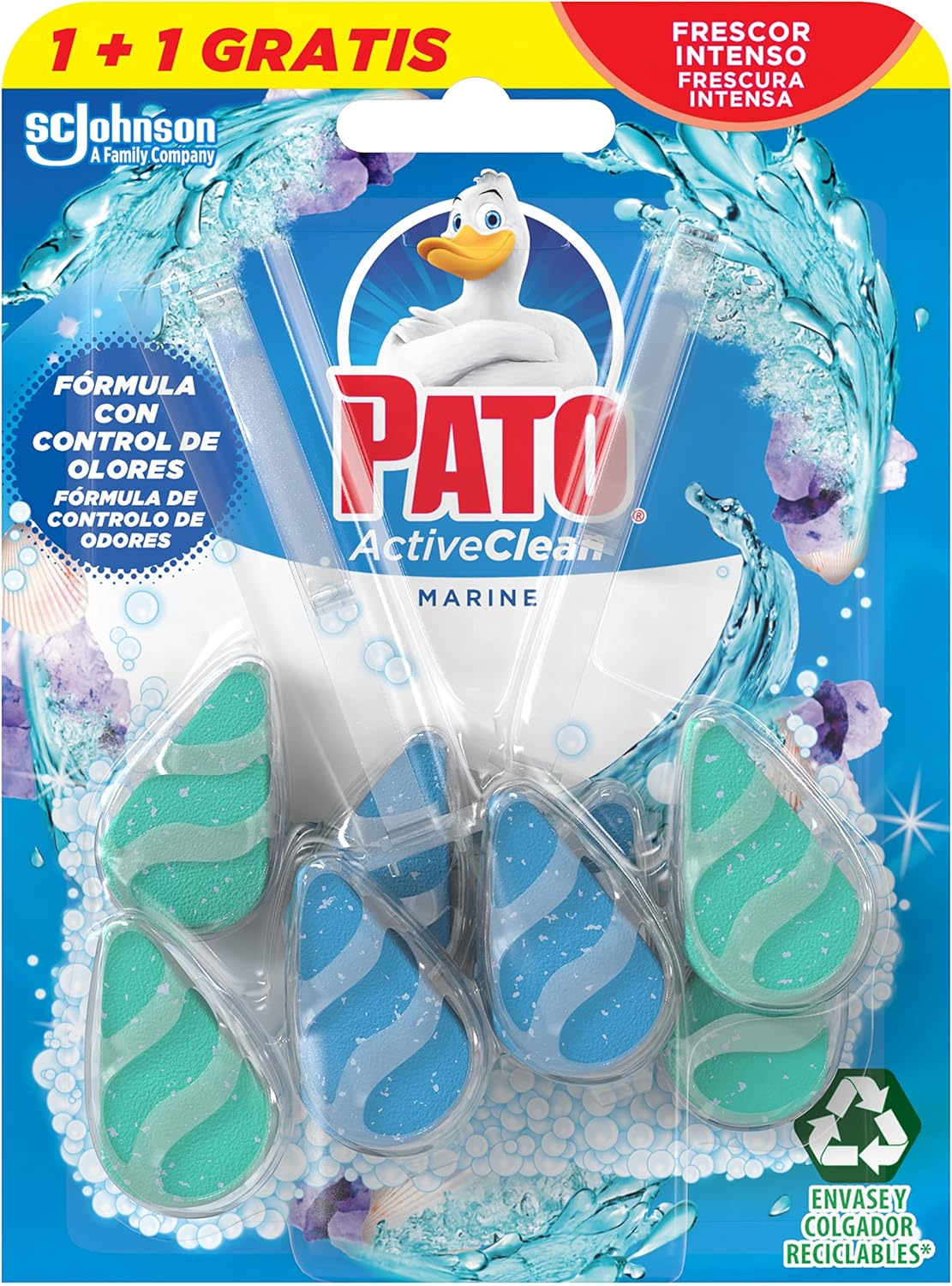 2 higienizadores de WC Pato Active Clean Marine por 2,18€ en compra recurrente (ahorra el 50% en 1 al comprar 2)