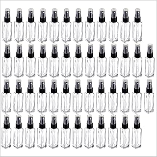 CLOAKKINGS 8ml Empty Glass Perfume Spray Bottle Set of 100 | Refillable Clear Travel Atomizer | Mini Fine Mist Sprayer for...