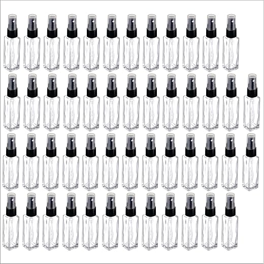 CLOAKKINGS 8ml Empty Glass Perfume Spray Bottle Set of 100 | Refillable Clear Travel Atomizer | Mini Fine Mist Sprayer for...