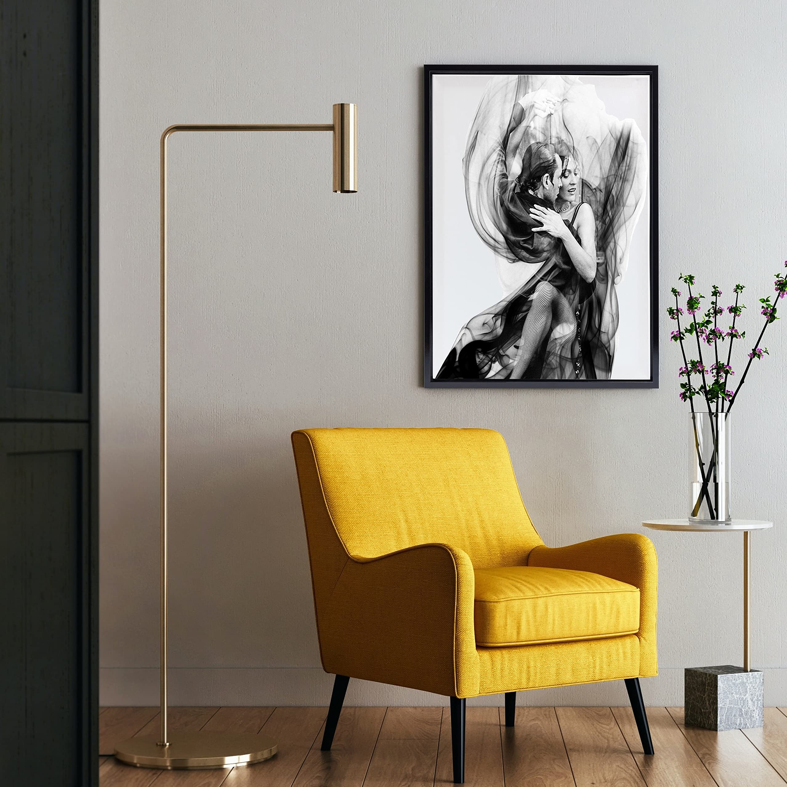 Ramka na zdjęcia pusta ramka na płótnie obrazy na blejtramie | format 75 x 98 cm kolor czarny połysk