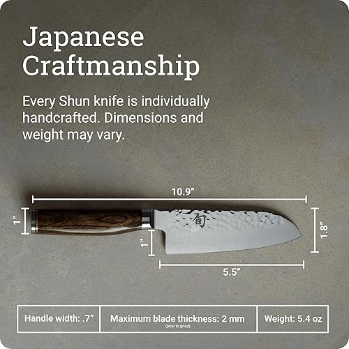 Vista 5 de Shun Premier 5 1/2" Santoku Knife plateado,Rubio,Gris