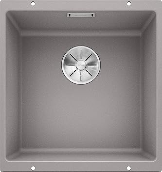 Blanco Subline 400 U Granite Kitchen Sink For 50 Cm Wide Base Units Undermounted Made Of Silgranit Grey 523424 Amazon Co Uk Diy Tools
