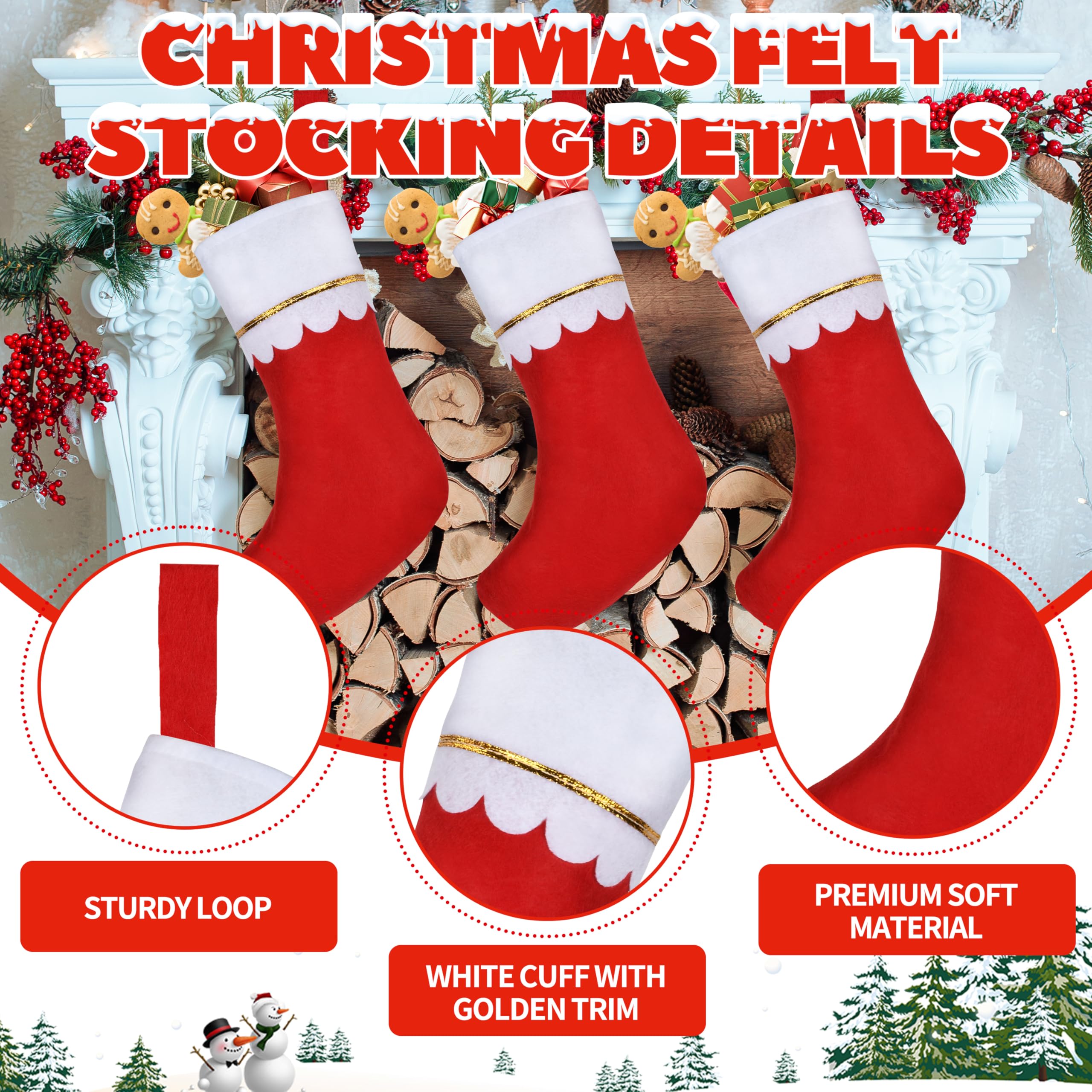 Weihnachtsstrumpf (20, Rot)