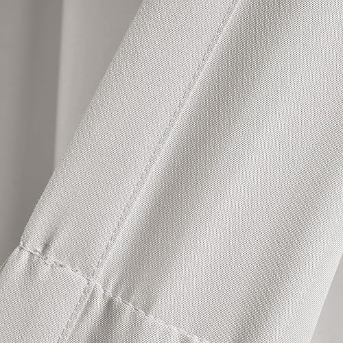 Miniatura 4 de Lush Decor Par de paneles de cortinas para ventana, falda de tul, 84 pulgadas de largo x 40 pulgadas de ancho, gris claro