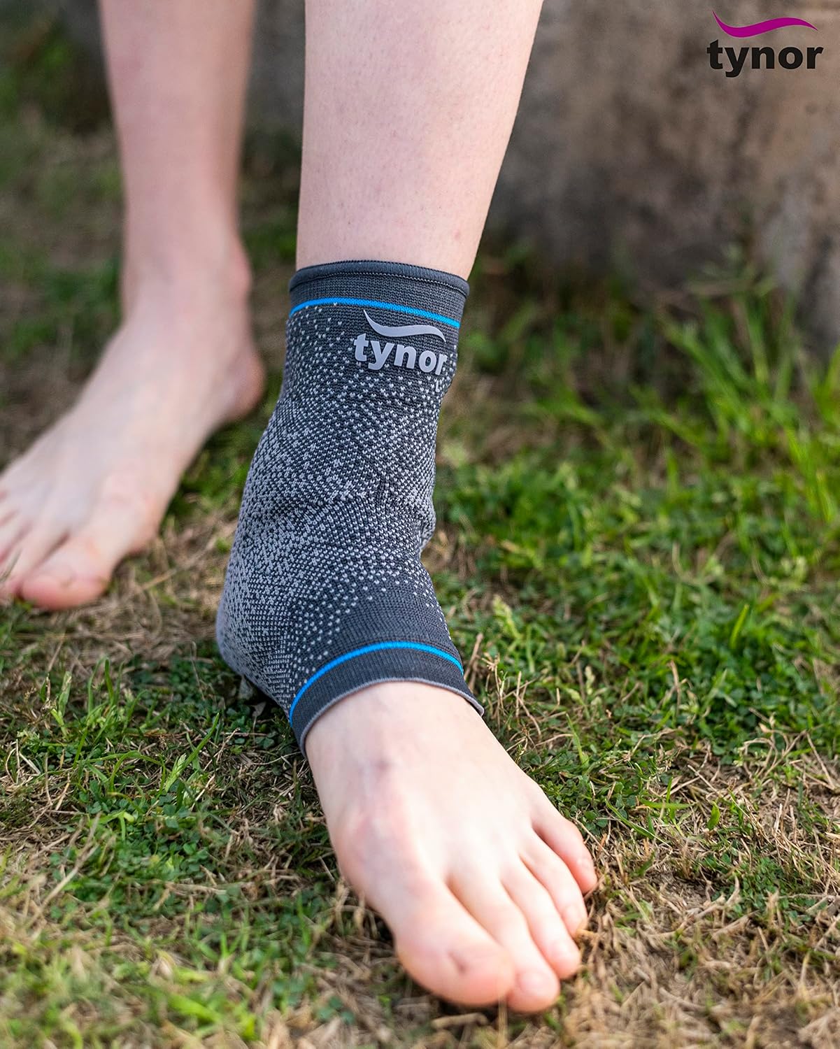 Tynor Ankle Support Urbane, Grey, Small, 1 Unit
