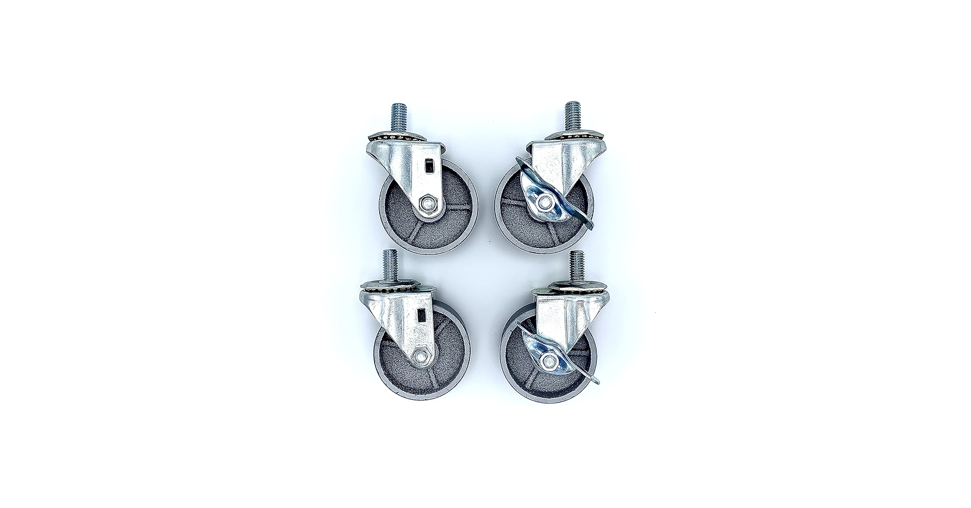 Transmission Jack Casters, Set of 4 (2 Locking and 2 Non