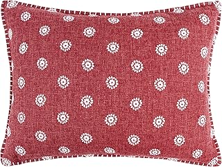 Levtex Home - Angelica Quilted Pillow - 18x14in Decorative Pillow - Stit...
