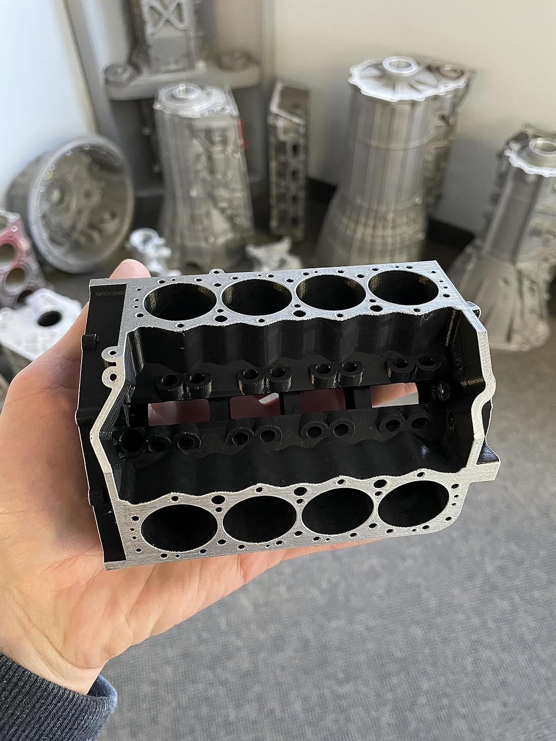 Small Block Chevy Business Card Holder Organizer, Mechanic Gift For Men, Car Stuff, Car Accessories For Men, Business Card Holder Desk, Mini V8 Engine, V8 Engine Model Kit, Car Engine