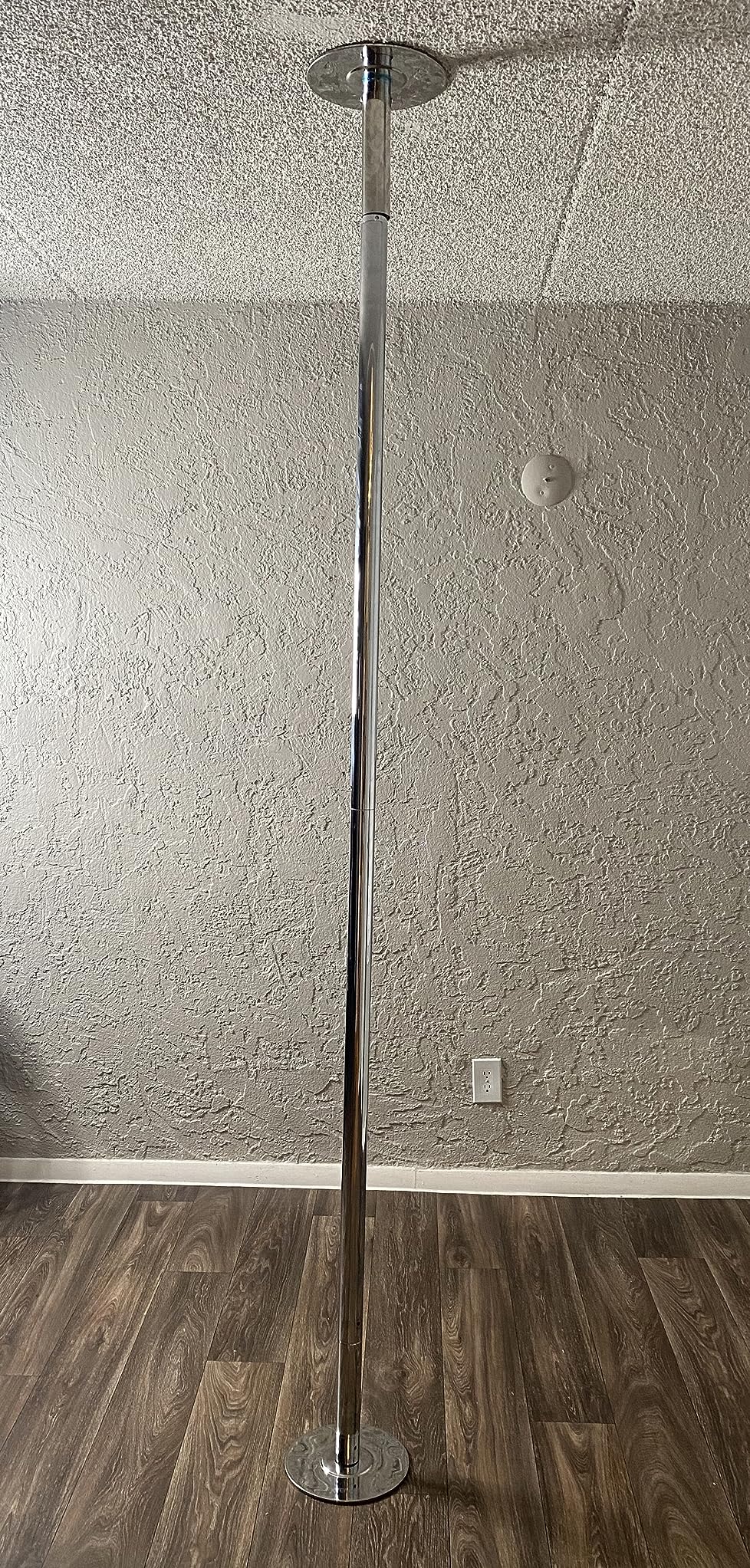 Barre De Pole Dance SereneLife Professional - Rotation Et Statique, Hauteur Ajustable 2m à 2,75m, Finition Dorée