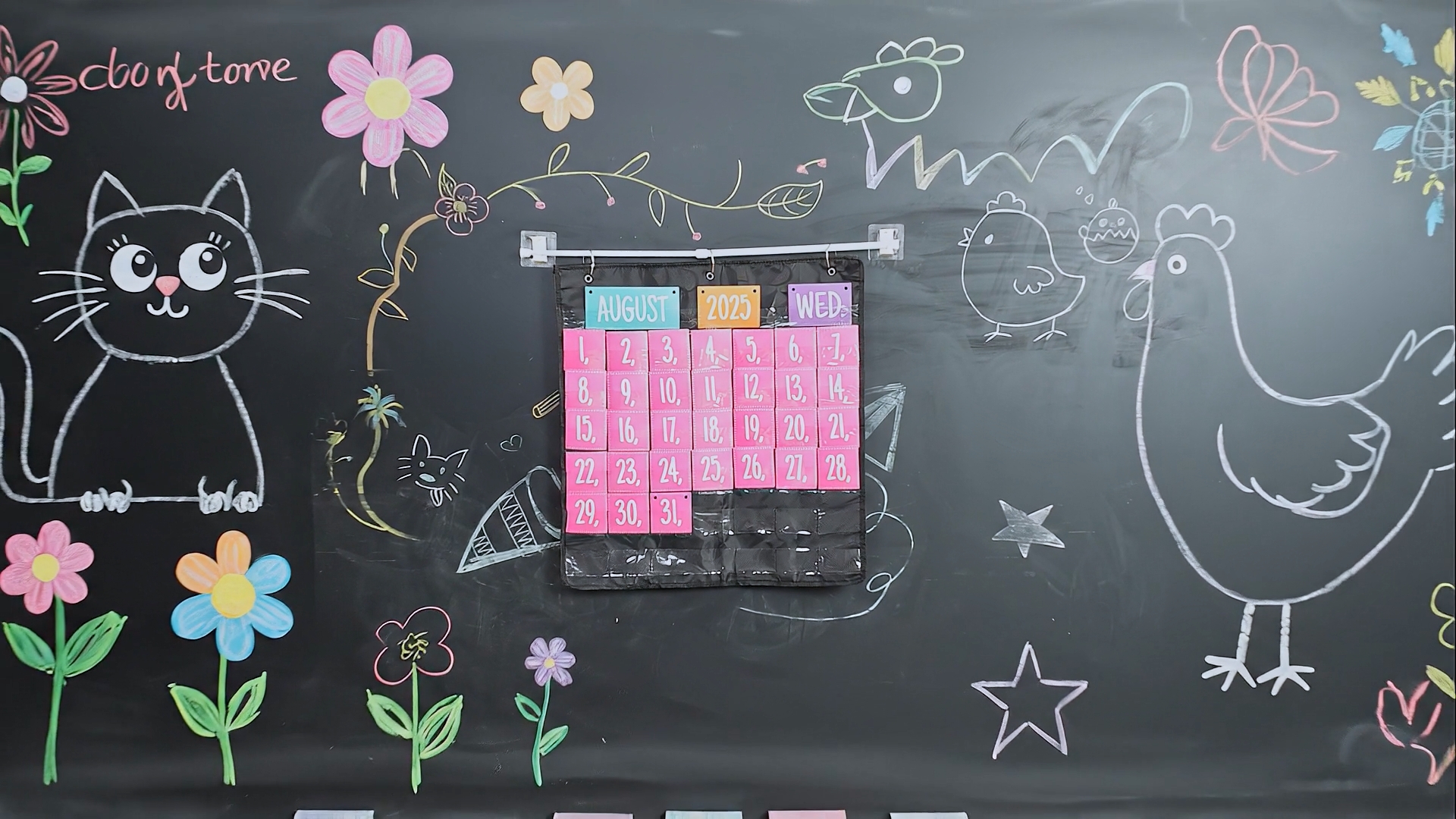 Amazon.com : Briwooody Adjustable Flip Calendar Holder Set 16-29