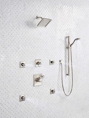 Miniatura 6 de Delta Faucet Dryden T11851-SS - Juego de molduras de mango de ducha de 3 ajustes, acero inoxidable (válvula no incluida) Inoxidable,Bronce