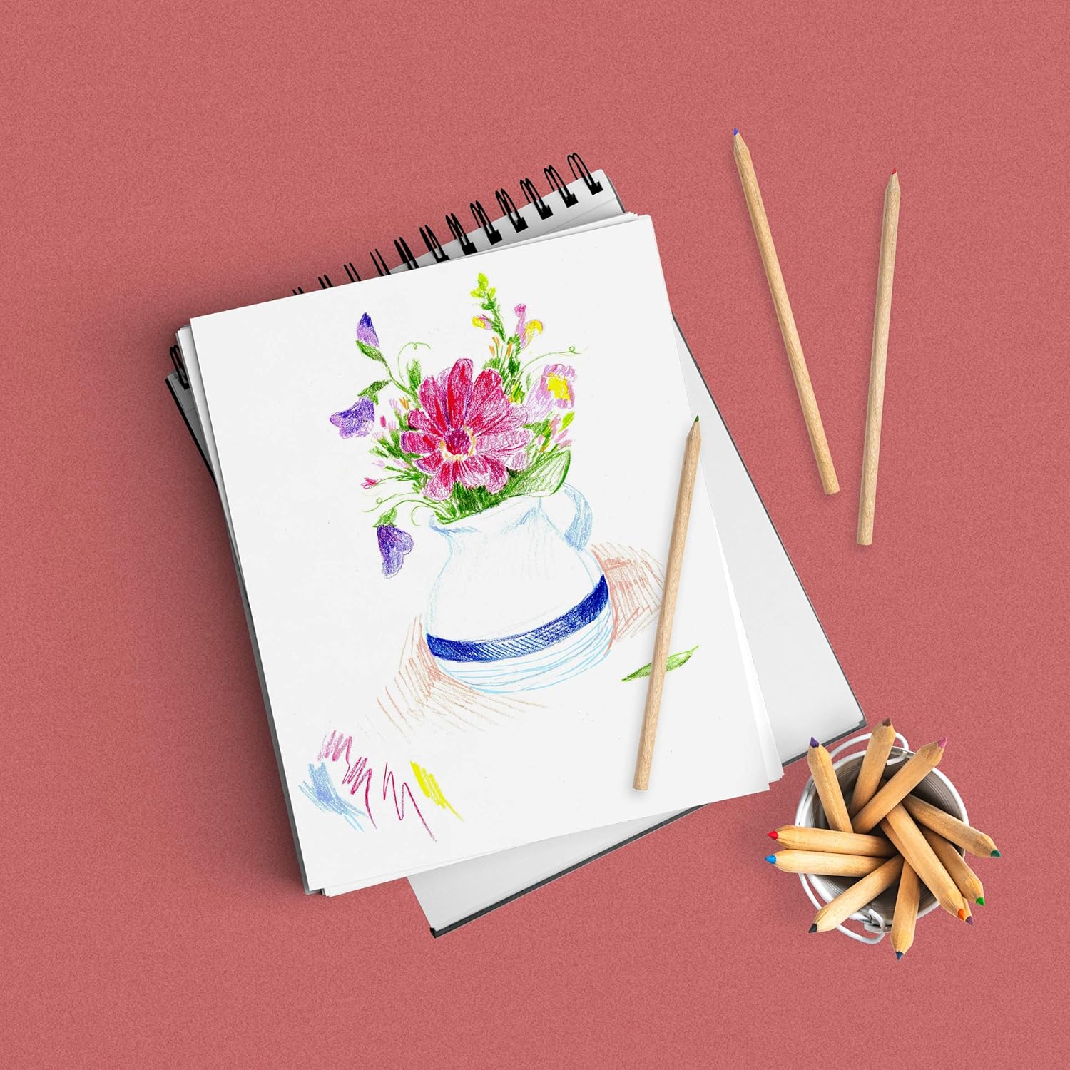 Paperage Sketch Pad, 2-Pack 8.5x11" Inch Hardcover Sketchbook, Top Spiral Bound, 80 Sheets (74lb) Acid Free Drawing Notebook for Artist Pro & Students (Black Cover) : Arts, Crafts & Sewing