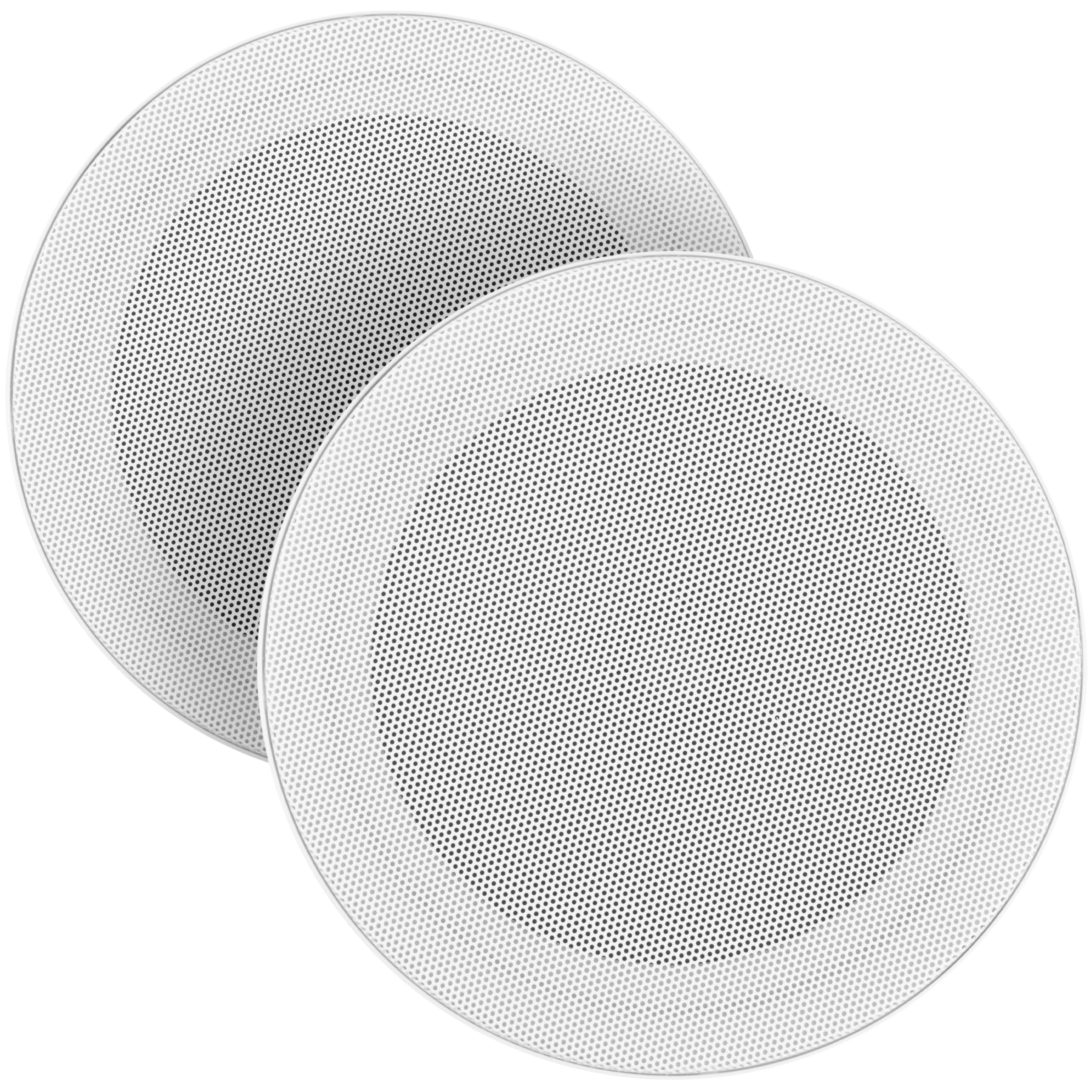 Power Dynamics MSLP65 Dos Altavoces de techo marinos resistentes al agua - 6 pulgadas 100W, altavoz con clasificación IP para baño, doble cono, fácil instalación para zonas húmedas - altavoz para baño