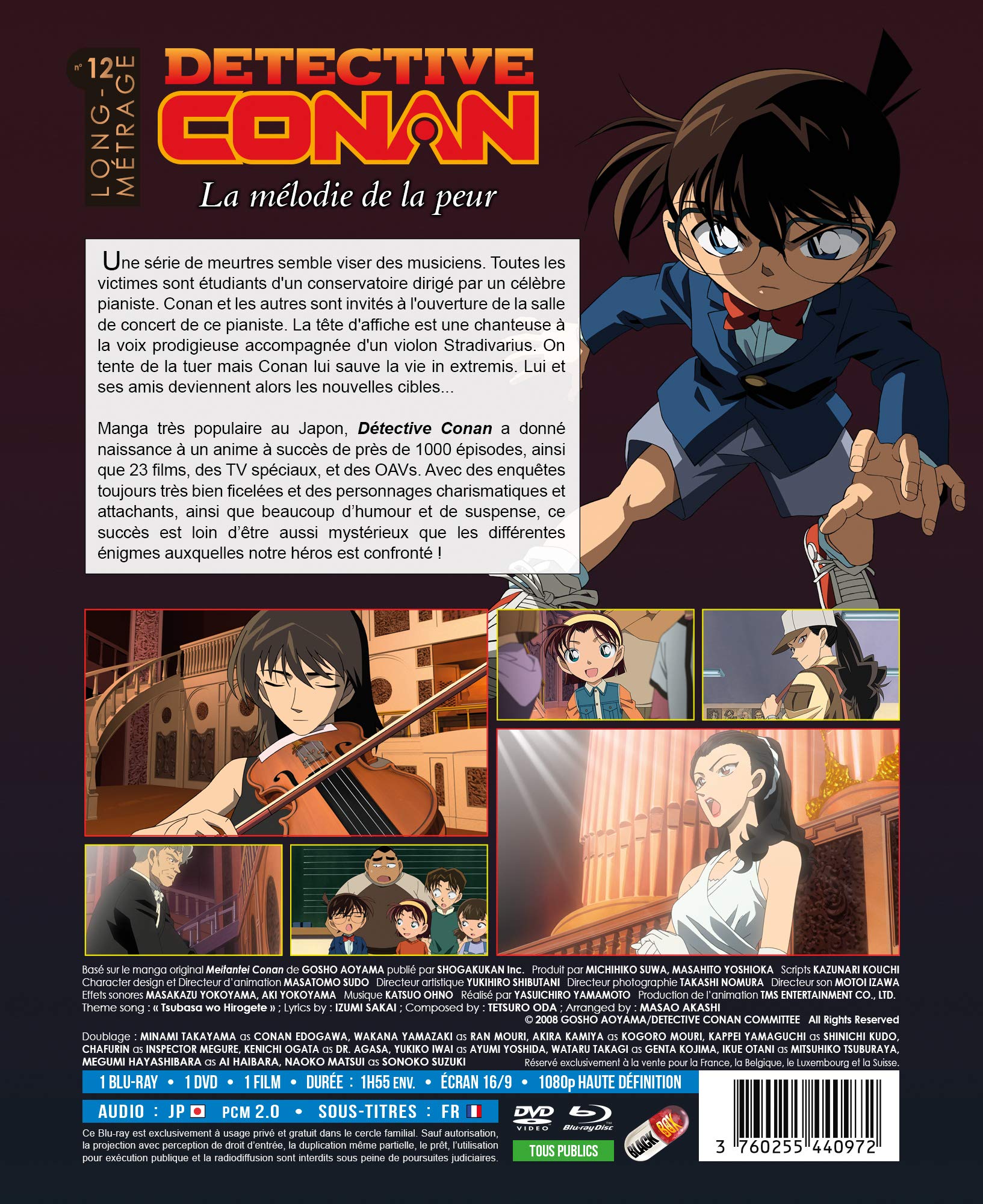 Detective Conan - Film 12 : La mélodie de la peur [Blu-ray] + DVD