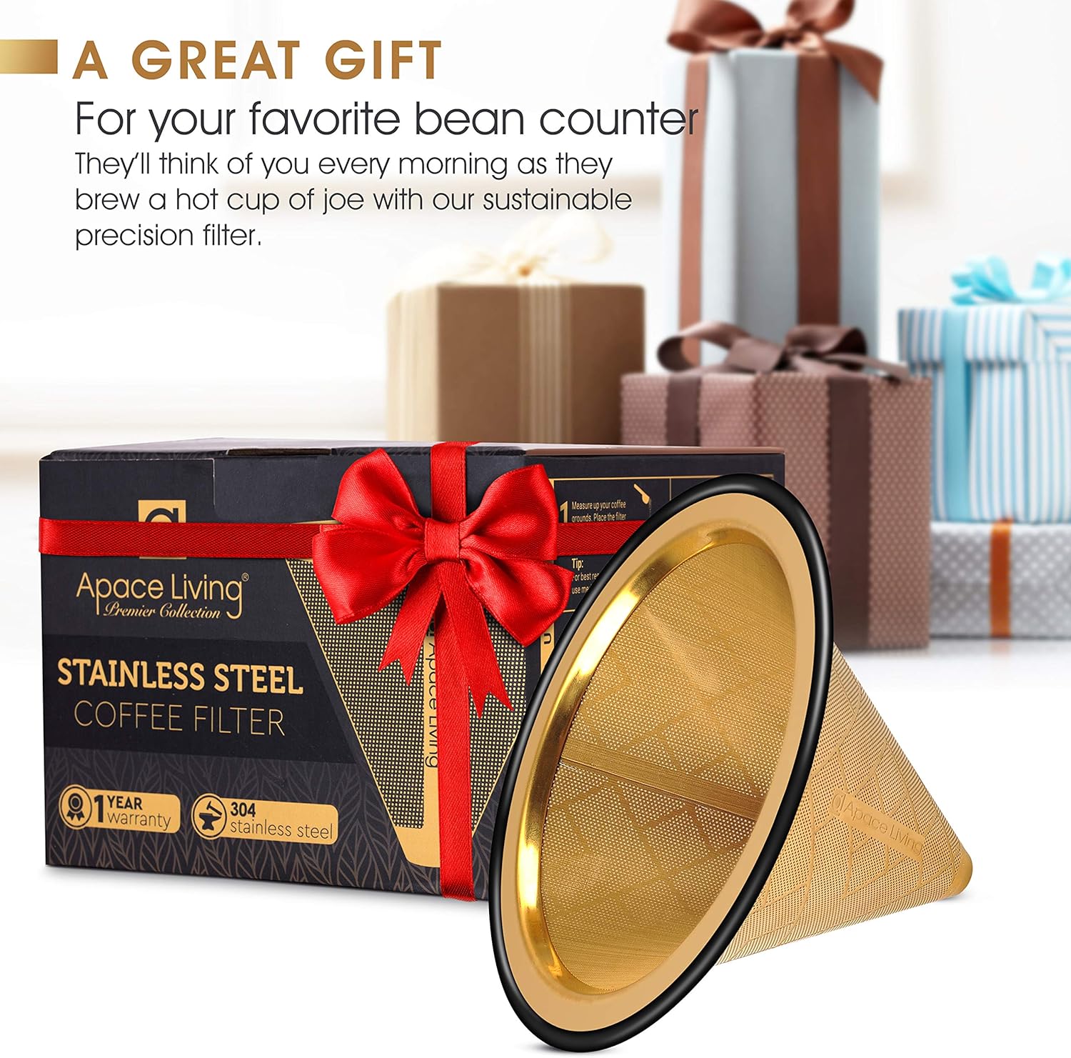 Gold - Coffee Filter Pattern #1 + Coffee Filter Pattern #2