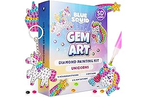 Sequin Art Kits for Kids with Keychain, Stickers, Sun Catchers - DIY...
