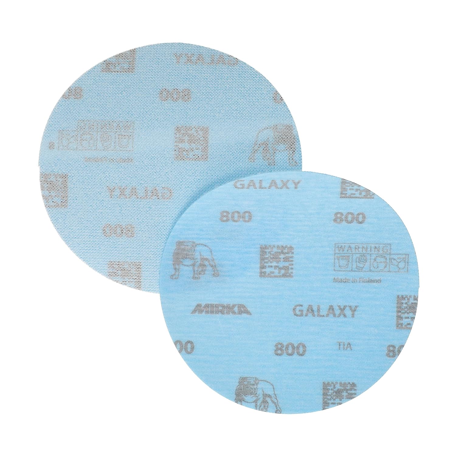 Mirka GalaxySandpaper 5 inch (125mm) - Grit 800, 50 Discs/Pack - Hook & Loop - Premium Abrasive for Epoxy Resin, Wood, Metal - Non-Clogging, Self-Sharpening Technology - Ideal for Power Sanders