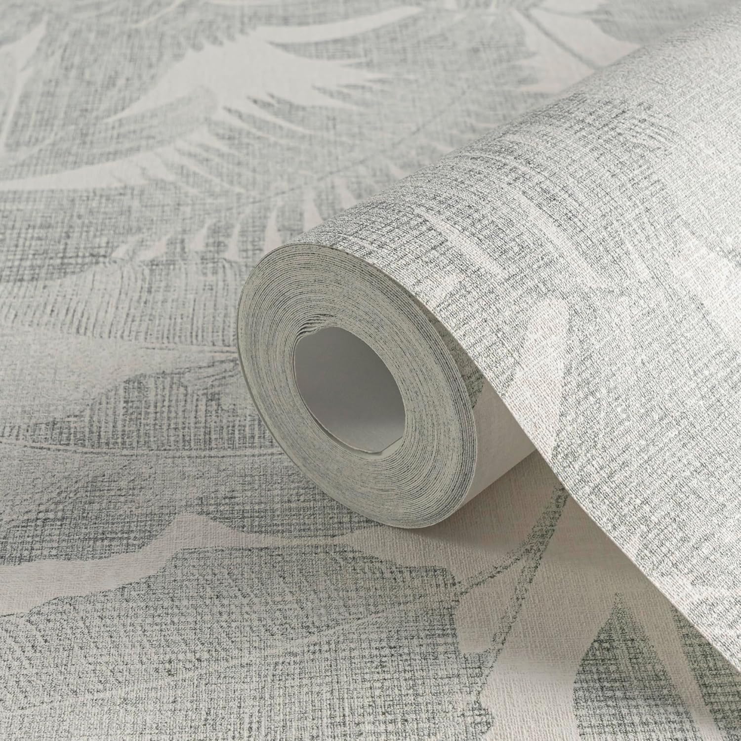 A.S. Création Jungle Wallpaper Cosy & Relax New Walls Non-Woven Wallpaper 10.05 m x 0.53 m Green Creme Beige Made in Germany 373964 37396-4
