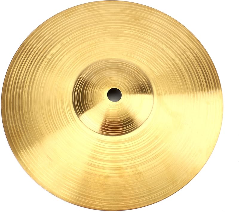 10-Inch Splash Cymbal Classic Drums Cymbals Percussion Instrument Golden Practice Drum Cymbal for Drum Set