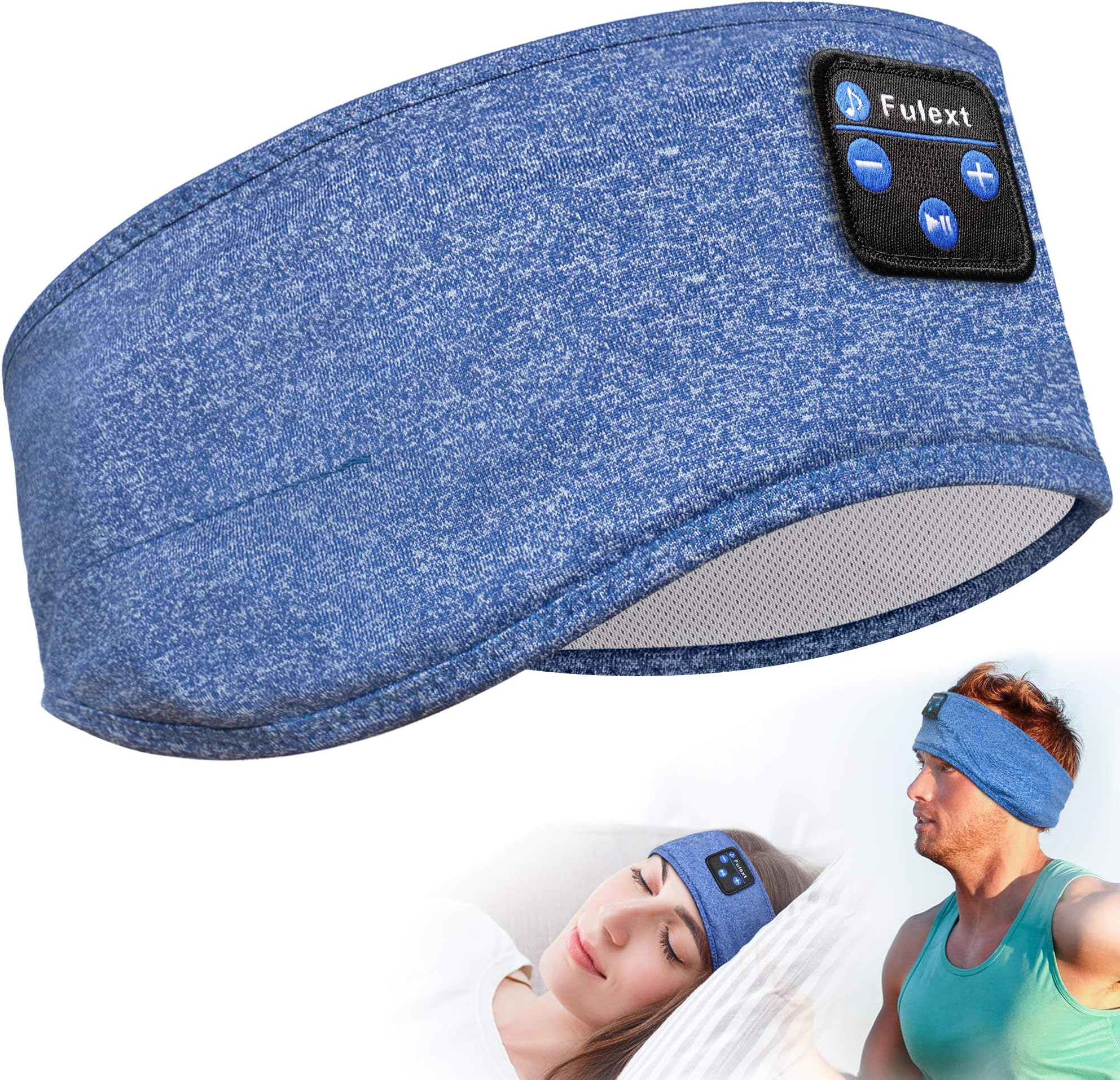 Sleep Headphones Bluetooth Sports Headband,Wireless Sports Headband Headphones with Ultra-Thin HD Stereo Speakers Perfect for Workout,Jogging,Yoga,Insomnia,Side Sleepers,Air Travel,Meditation