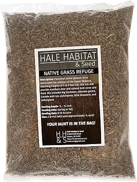 Hale Habitat & Seed Native Grass Refuge, Deer & Wildlife Cover, 1/4 Acre