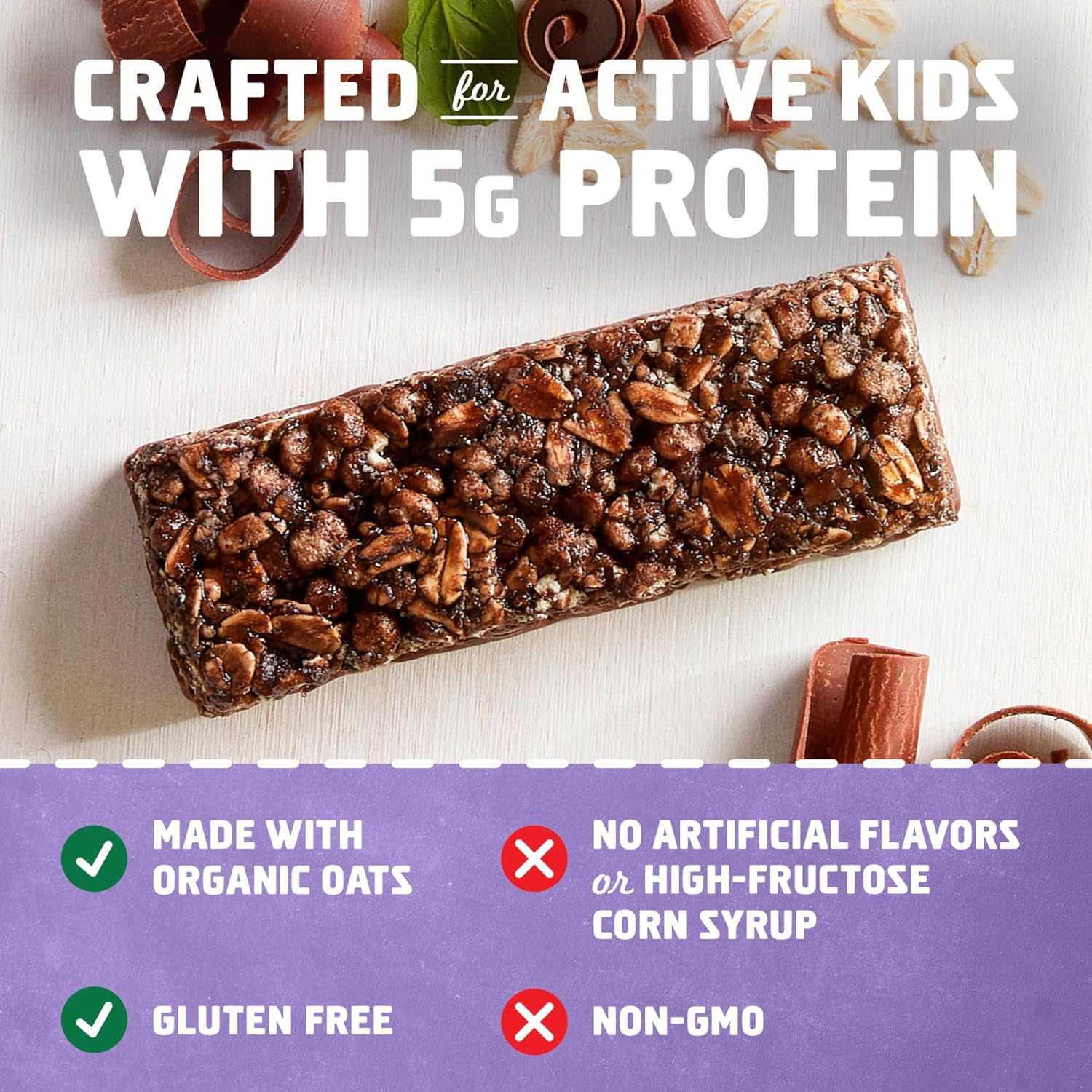 CLIFF Kid Zbar Organic Oatmeal Cookie Soft Baked Bars (24 Pack) & Zbar Protein Chocolate Mint Crispy Bars (15 Pack)