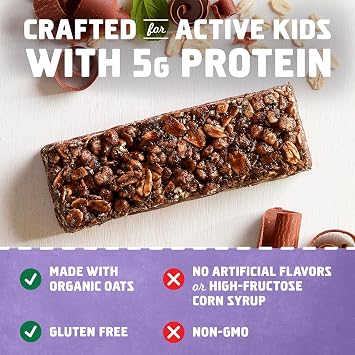 CLIF Kid Zbar Protein Chocolate Mint Crispy Bars (15 Pack) & Zbar Chocolate Chip Soft Baked Bars (18 Pack) Snack Bundle