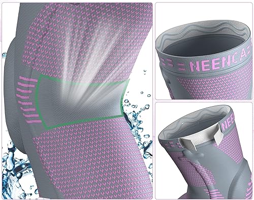 Miniatura 64 de NEENCA - Rodillera profesional de compresión, tecnología de punto horizontal, grado médico, para desgarro de menisco, ligamento anterior cruzado