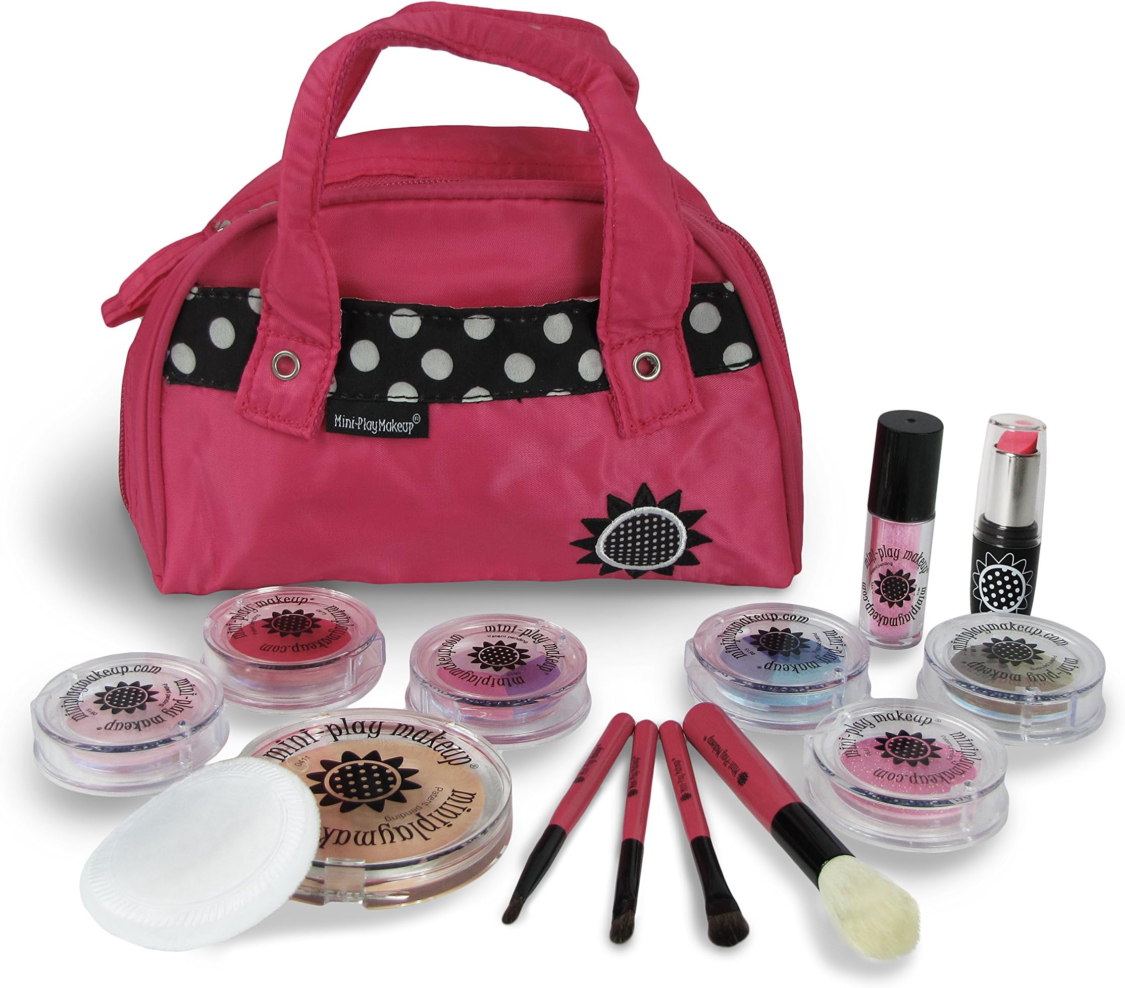 Mini Play Pretend Makeup: Deluxe Pretend Cosmetics kit- Pink