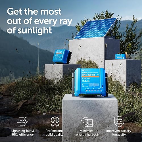 Miniatura 10 de Victron Energy BlueSolar MPPT Controlador de carga solar - Controladores de carga para paneles solares - 100V, 50 amperios, 12/24 voltios