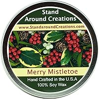 Vista 1 de Soy Aromatherapy Candle - Scent: Peppermint 8oz White