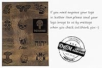 Vista 9 de Vintage retro A5 leather ring binder notebook cover/personalized leather refillable refill diary journal sketchbook - NA505WS