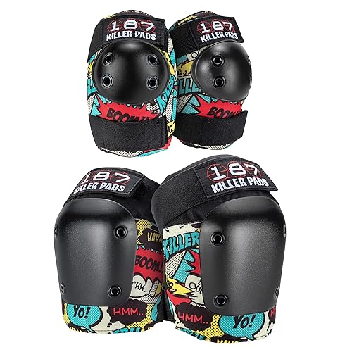 Miniatura 9 de 187 Killer Pads Paquete combinado de rodilleras, coderas, gris, XS Gris,Negro -,Azul Stone,Cam,Camuflaje,Cómic,Rojo, blanco