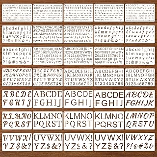 70pcs Letter Stencils for Painting Reusable Plastic Alphabet & Number Stencils Letter Stencil Template Alphabet Stencil for DIY Crafts Art Projects Notebook Journal Scrapbook Decorations