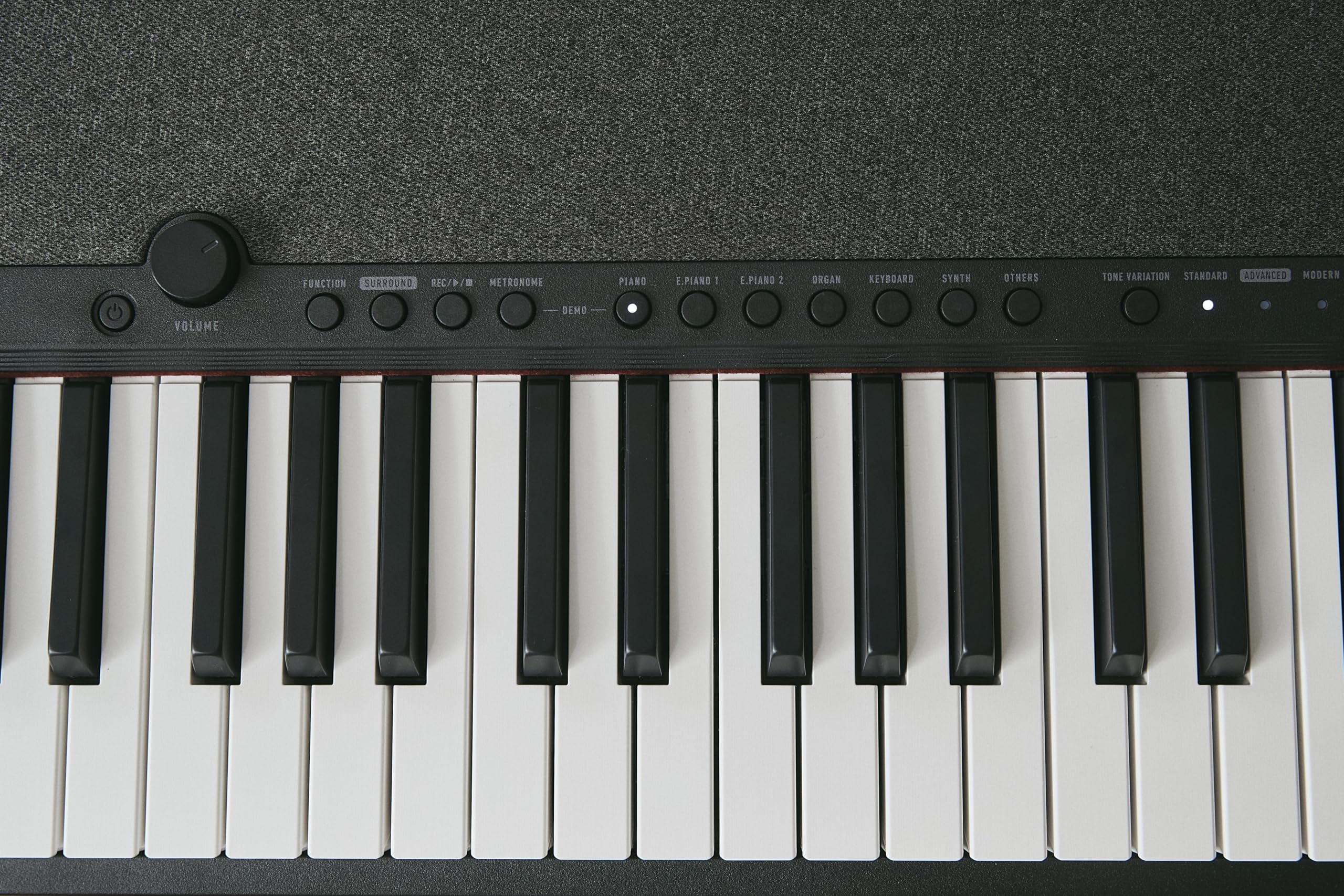 Casio Casiotone CT-S1-76BK Piano-Keyboard mit 76 anschlagdynamischen Tasten, 61 Sounds, schwarz