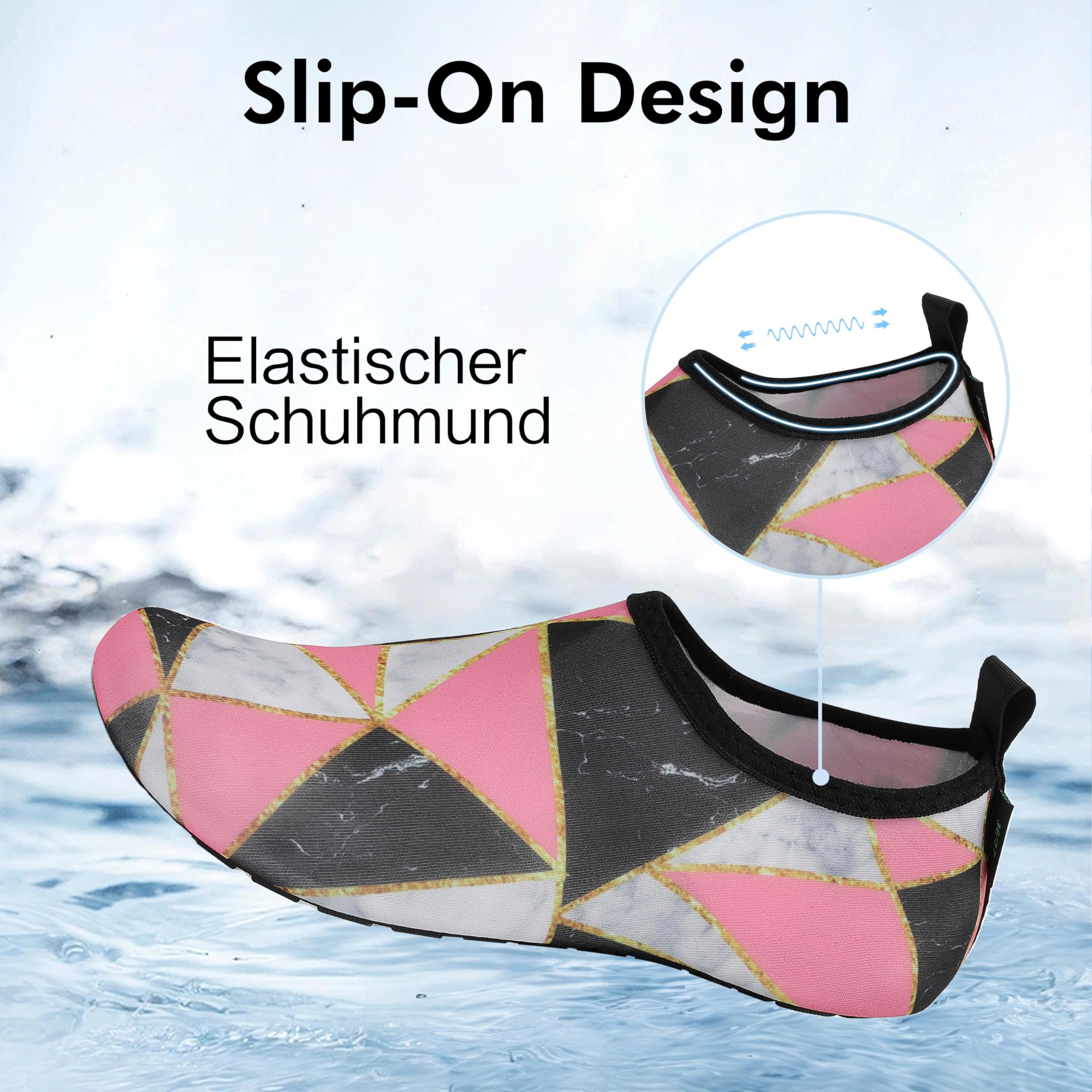 SAGUARO Scarpe da Scoglio Donna Uomo da Immersione Scarpette da Surf Water Shoes Barefoot per Bagno Spiaggia Mare Snorkel Yoga