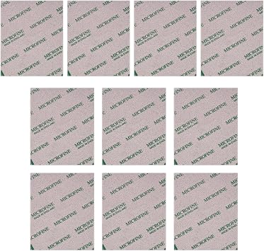 Made with Soft Pads Sanding Sponge Sanding Polishing Wet Dry Foam Washable Reusable Fine Grit Fast Cutting Grain Size10 Pieces_02600 softpads,Grain1500 Microfine