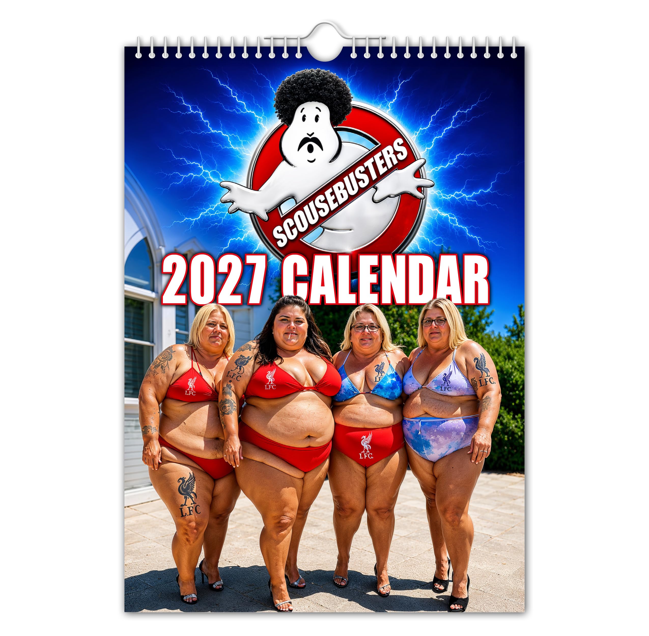 The Calendar King // SCOUSEBUSTERS - 2027 Wall Calendar/Kim Un/Donald Trump/Novelty Gift/Secret Santa/Office Gift/Birthday Present/Gift for him (Full Colour, A4 Size)