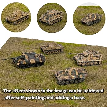 Amazon | INGWETECH 8個 1:144 戦車玩具組み立てモデルセット